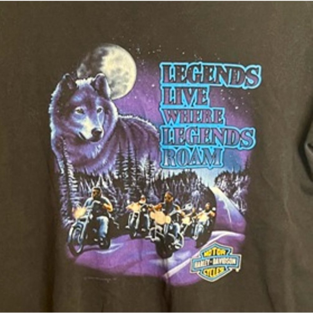 Harley Davidson Legends Live Wolf 1994 Daytona Bike Week Single Stitch Tee XL